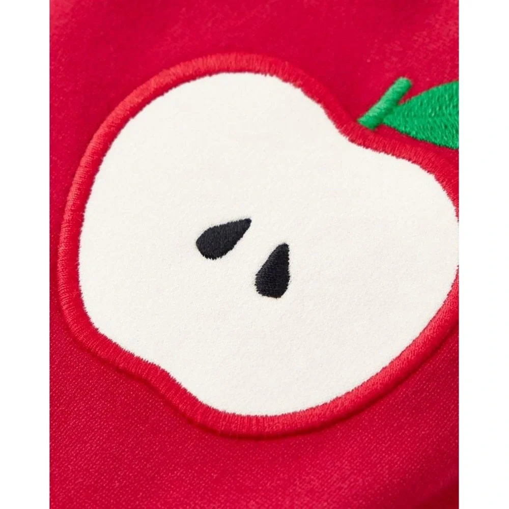 Toddler Girls Red Apple Applique Skort‎ Pull On Shorts Skirt Size 2T NWOT